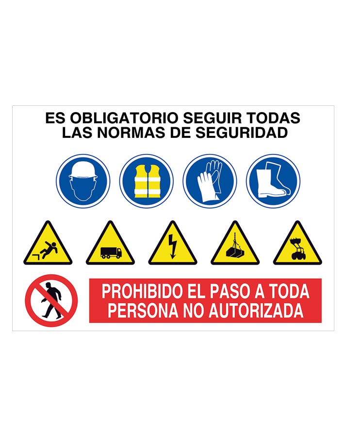 CARTEL OBRA PROHIBIDO EL PASO